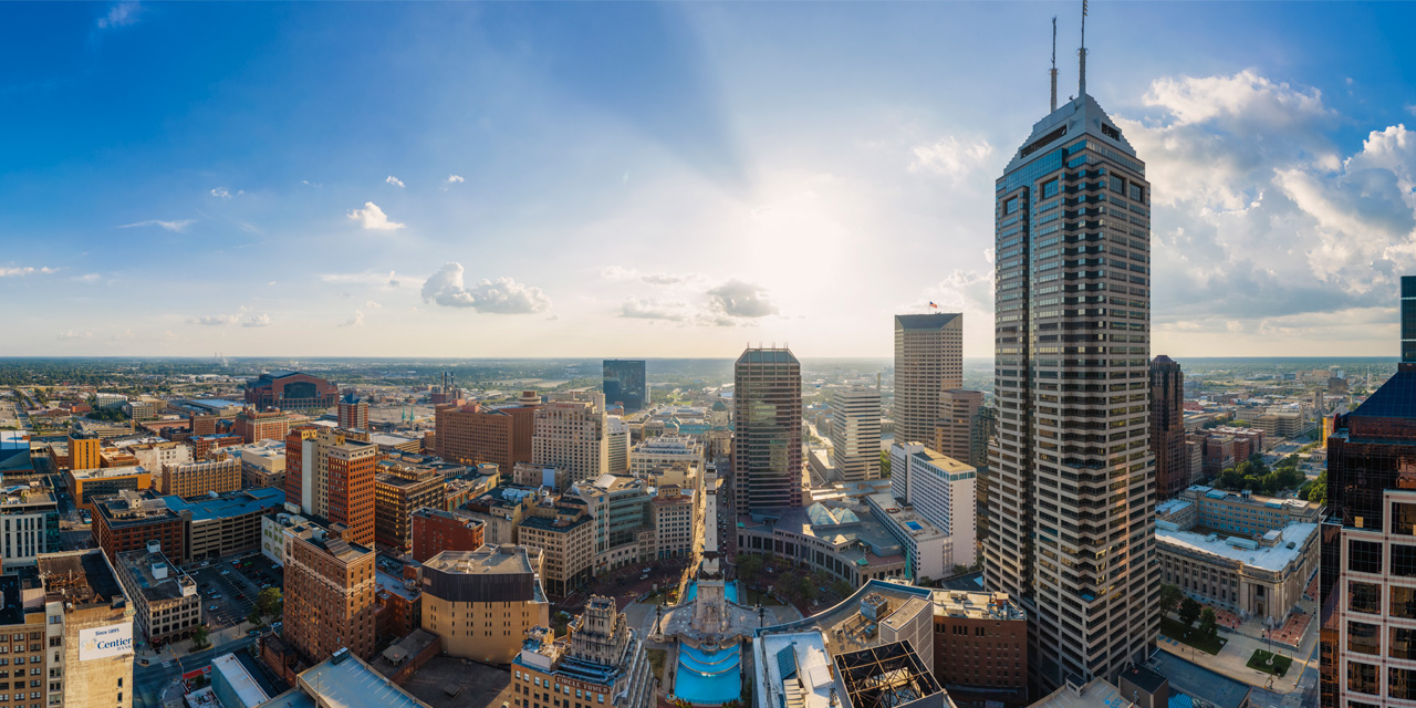 Indianapolis city skyline