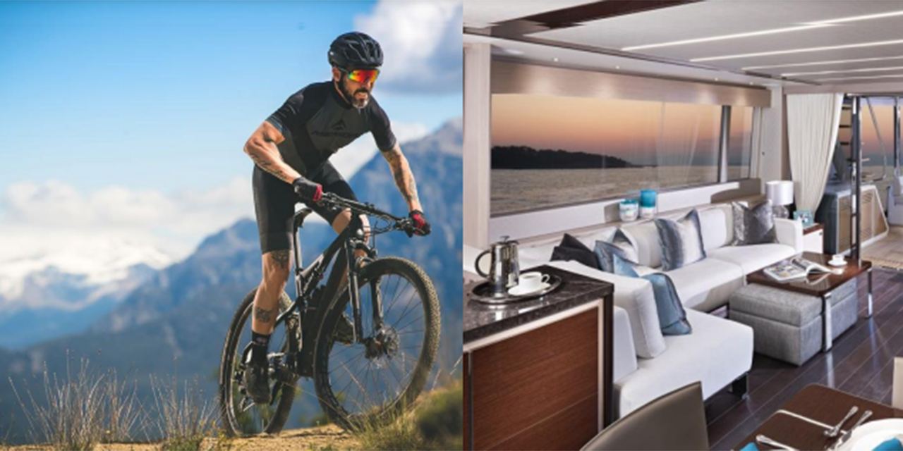 Collage - Moutain Biker and Camper